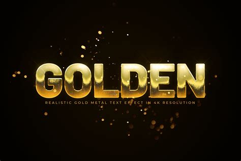 Gold Text Effect Generator | Creative Market