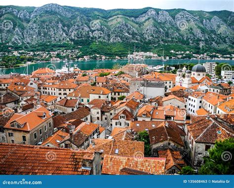 Kotor Town, Unesco Heritage List. Montenegro. Beautiful Panorama of ...