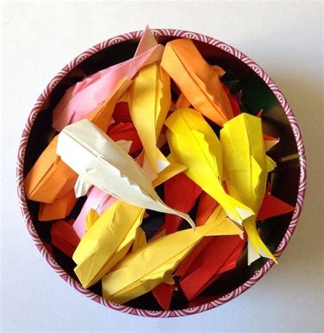 Wall Of Rainbow Koi · How To Fold An Origami Fish · Papercraft on Cut Out + Keep