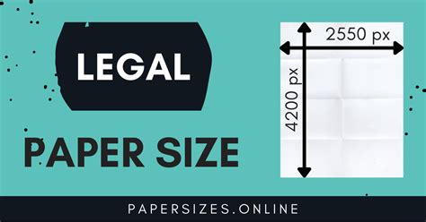 Legal Size In Pixels - Paper Sizes Online