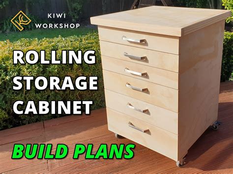 Rolling Storage Cabinet Build Plans - Etsy