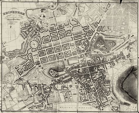 Edinburgh Map 1830 - Enlarged