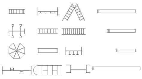 Garden Play Equipment CAD Blocks Free DWG File - Cadbull