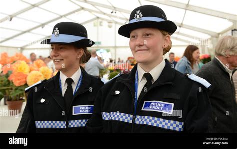 female police cadets cadet volunteers officers british uk west mercia force Stock Photo - Alamy