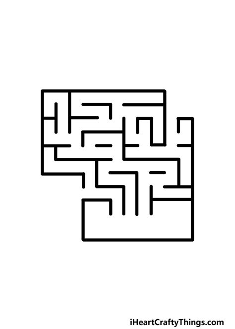 man in the maze drawing - Richards Whishour