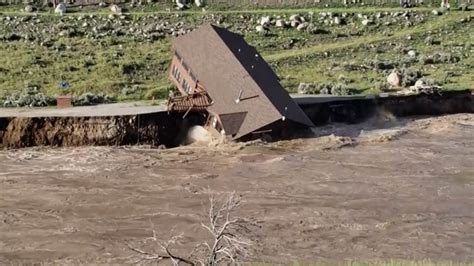 Dramatic video shows Montana house collapsing into Yellowstone River ...