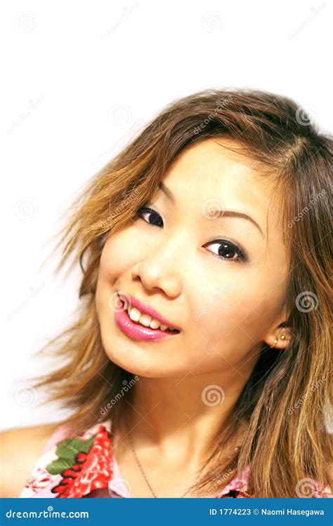 Japanese Girl Smiling stock image. Image of feminine, asian - 1774223