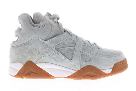 Fila The Cage 1VB90167-072 Mens Gray Suede Casual Basketball Sneakers ...