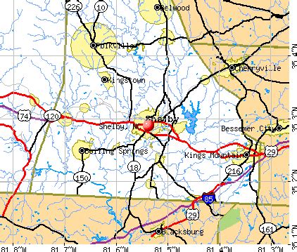 Map Of Shelby North Carolina - Park Houston Map