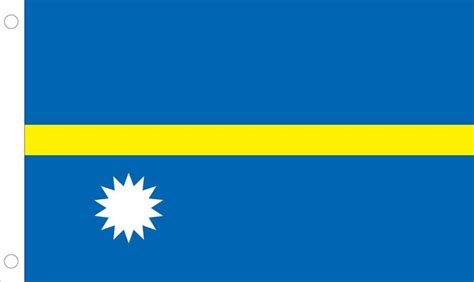 Nauru World Flags - Nylon & Polyester - 2' x 3' to 5' x 8'