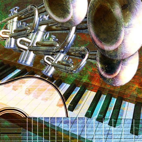 Jazz background stock illustration. Image of piano, backgrounds - 13278977