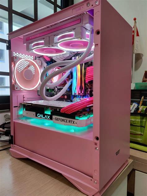 Exclusive promo on pink gaming custom pc! Featuring ryzen 3600 with rtx 2070 super, Electronics ...