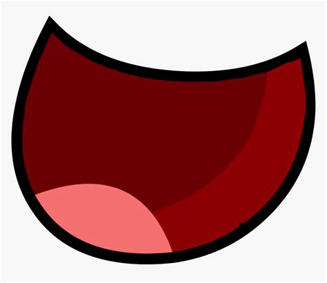 Clipart Mouth Red Object - Bfdi Mouth Assets Png, Transparent Png ...