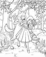 little red riding hood coloring Page Little Looks At  sketch template
