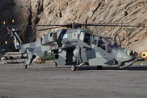 Indian Air Force's HAL Light Combat Helicopter (LCH) during high ...