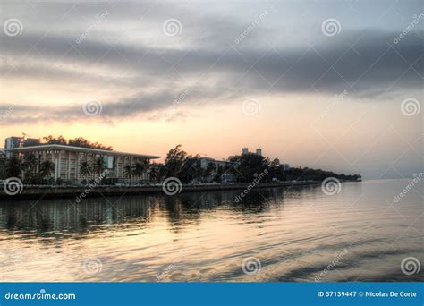 Sunrise Over the Maputo Skyline Stock Image - Image of country, nature ...