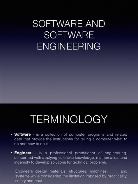 Software and Software Engineering | PDF | Software Engineering | Software