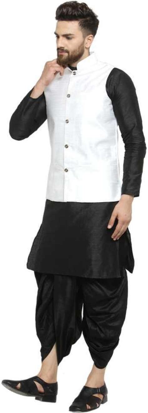 Indian Traditional Kurta Dhoti With Jacket Coat / Blazer Jodhpuri ...