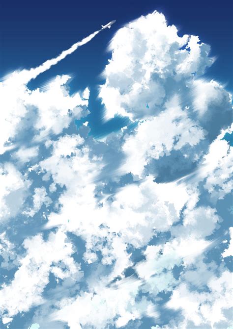 Anime style clouds by Sebijy on DeviantArt