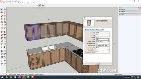 Sketchup pro kitchen design - lessonsholf