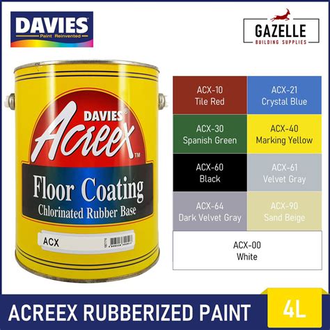 Davies Acreex Rubberized Floor Paint - 4L | BeeCost