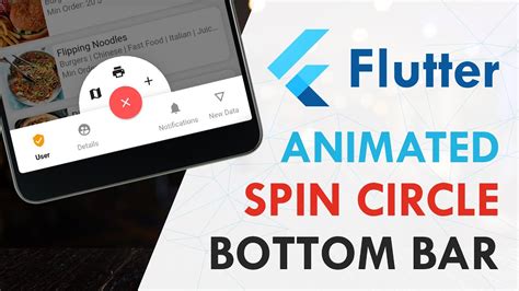 Flutter Spin Circle Bottom Navigation Bar | Flutter UI Design Tutorial ...