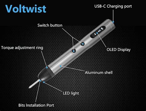 Voltwist adjustable speed torque electric screwdriver kit - Geeky Gadgets