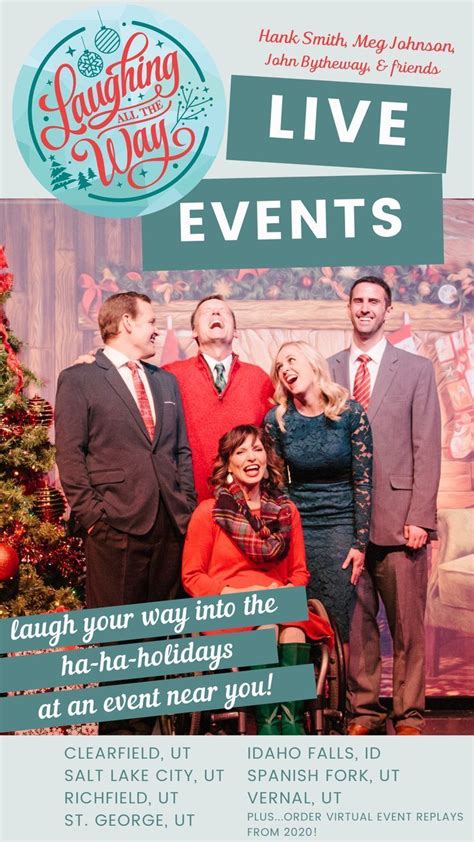 LAUGH YOUR WAY INTO THE HA-HA-HOLIDAY SEASON with Hank Smith, Meg Johnson, John Bytheway ...