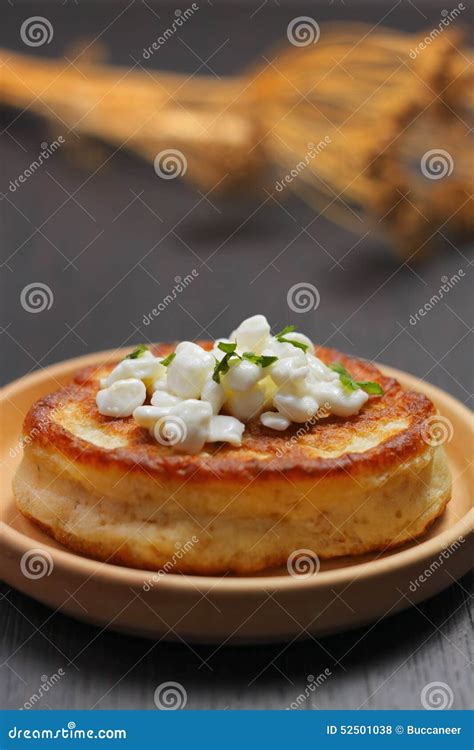 Blini with cottage cheese stock photo. Image of ingredient - 52501038