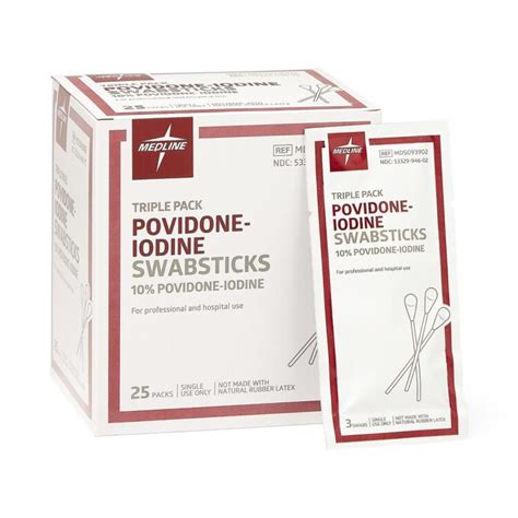 Povidone-Iodine PVP Swabsticks Case of 750 | HomeSupply.Net