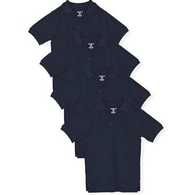 Studio 3 Little Boy’s 4-pack Short Sleeve Pique Polo Uniform Shirts ...