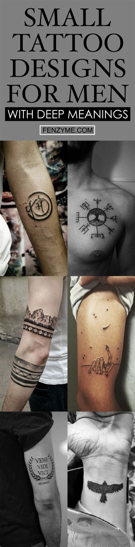 40 Small Tattoo Designs for Men with Deep Meanings - Fashion Enzyme