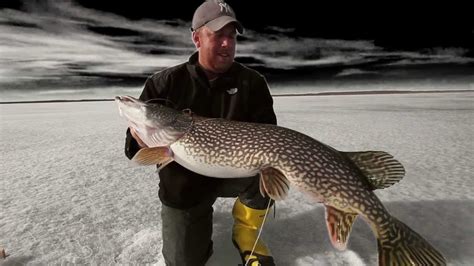 Northern Pike Ice Fishing up in the Northland on Bigtooth Tackle - YouTube