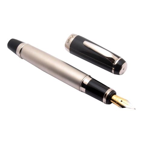 V’sign Proton Metal Fountain Pen (Medium Nib | Chrome Trim) | Hello ...