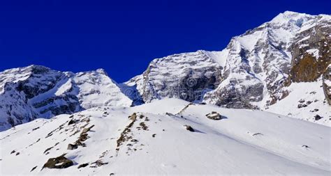 Annapurna Range, Annapurna Conservation Area, Himalaya, Nepal Stock Photo - Image of formation ...