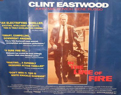 Clint Eastwood IN THE LINE OF FIRE(1993) Original movie poster | #478133178