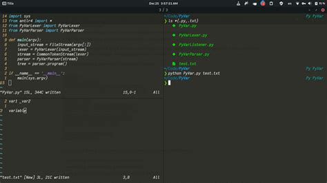 parsing - Python ANTLR4 example - Parser doesn't seem to parse ...