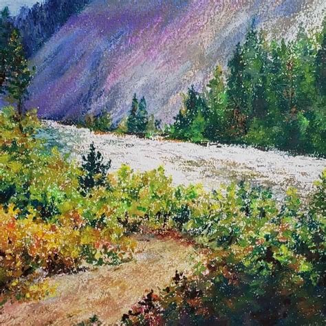 Oil Pastels Landscape with 10 Easy Steps! (2023) - VeryCreate.com