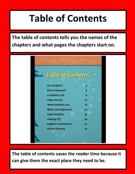 Table Of Contents Template For Kids | HQ Printable Documents