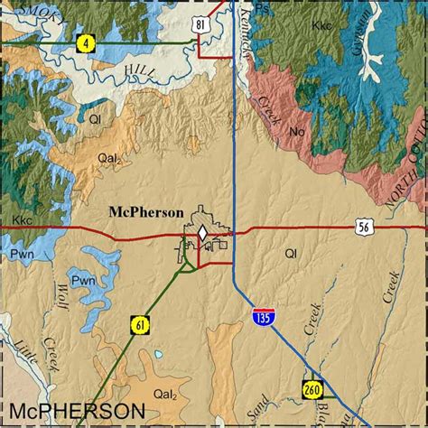 KGS--Geologic Map--McPherson