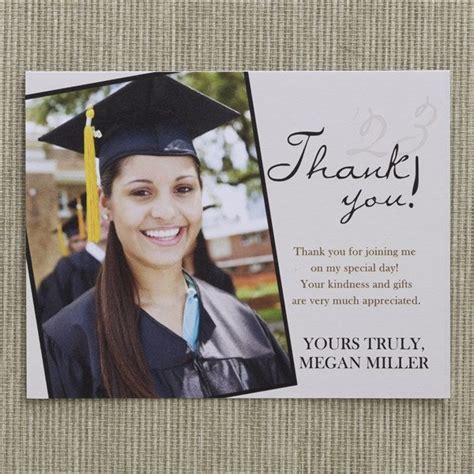 Personalized Graduation Thank You Cards - Refined Graduate