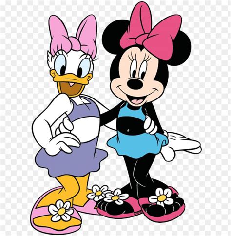 Daisy Duck Clip Art Disney Galore In Daisy Duck And Minnie Mouse PNG ...