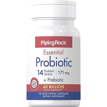 Amazon.com: Piping Rock Probiotics for Women and Men | 50 Capsules | 14 Strains | with ...