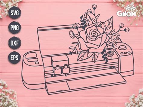 Floral Cricut Machine SVG Cricut Machine Svg Cricut Clipart - Etsy