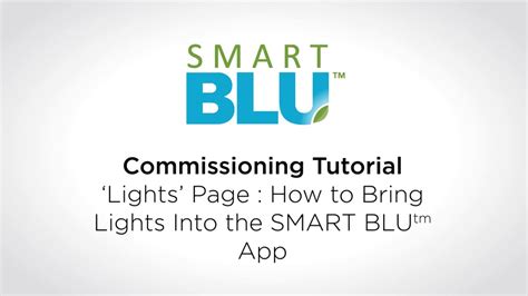 Commissioning Tutorial: How To Bring Lights Into The Smart Blu App - YouTube