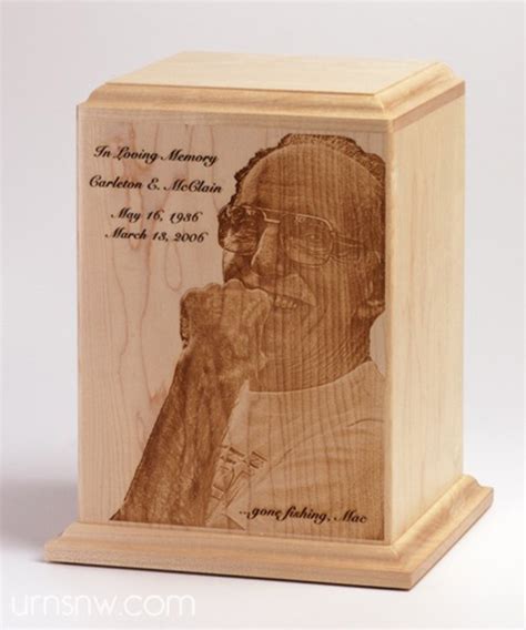 Photo Cremation Urn | Engraved Photo Urns