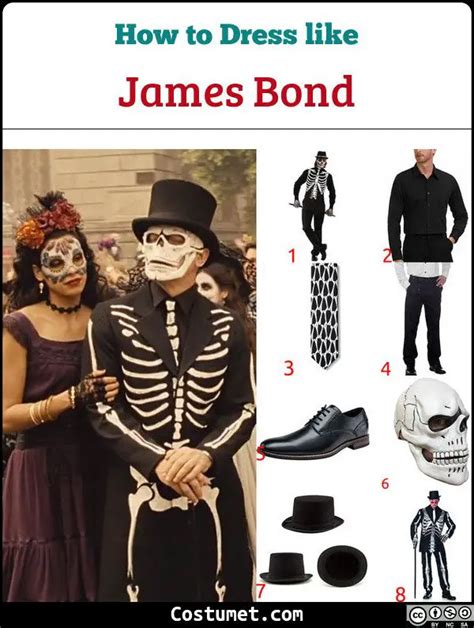 James Bond (Day of the Dead) Costume for Halloween