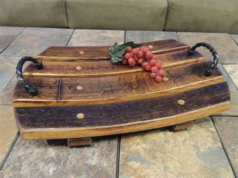 Cork To Barrel: Recycled Oak Wine Barrel Stave Platter