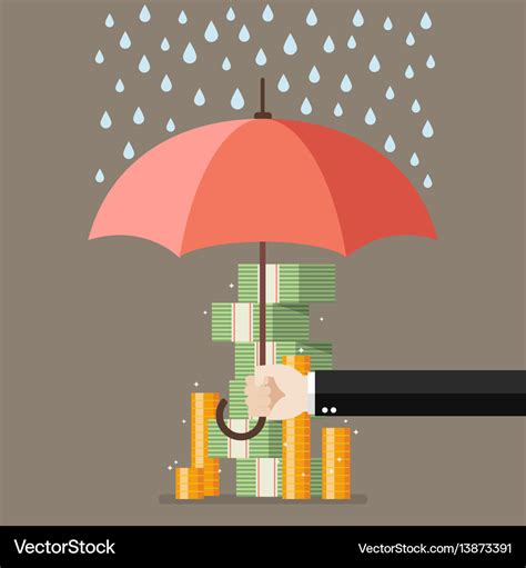 Save for a rainy day Royalty Free Vector Image