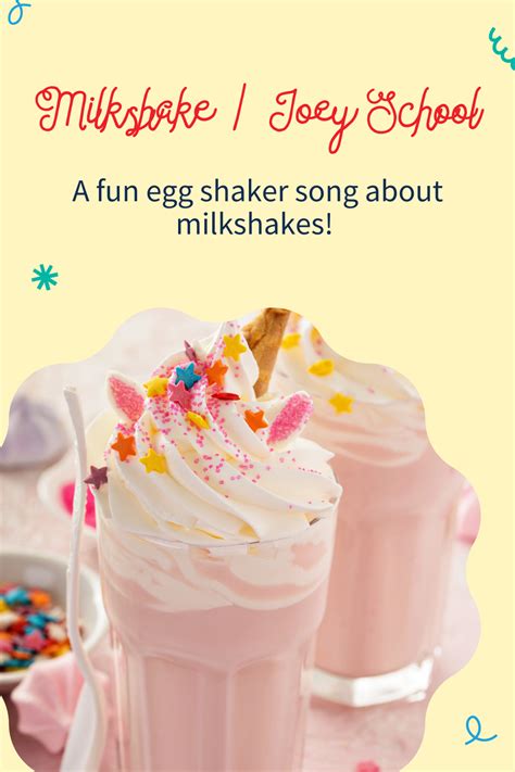 A fun egg shaker song about milkshakes for preschoolers! #PreschoolSongs #SongsforPreschoolers # ...